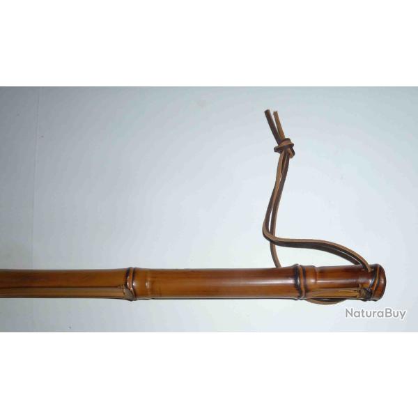 BELLE CANNE DE MARCHE DE COLLECTION EN BAMBOU