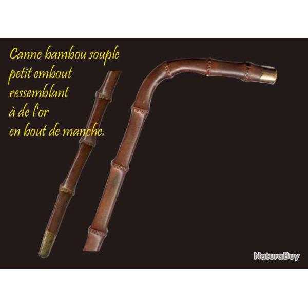 BELLE CANNE BAMBOU EMBOUT DOR� /FACON OR  94cm