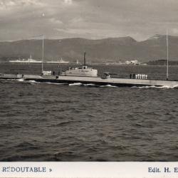 Carte postale Sous-Marin &laquo; REDOUTABLE &raquo; -N&deg;7705