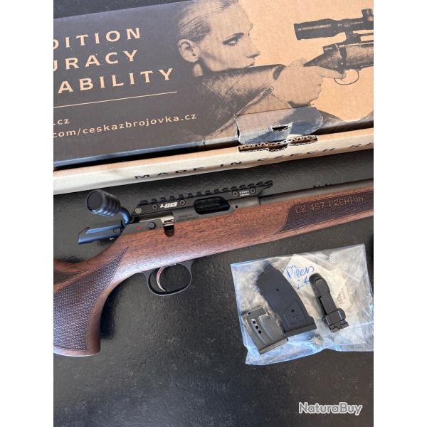 CZ 457 Premium .22 LR - Rail Area 419 30MOA