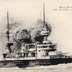 Carte Postale Navire de Guerre St-Louis -N&deg;7709