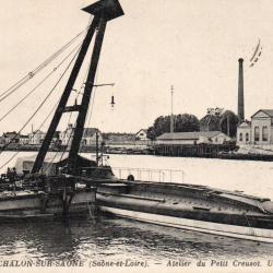 Carte Postale Ancienne - Chalon-sur-Sa&ocirc;ne, Atelier du Petit Creusot, -N&deg;7713