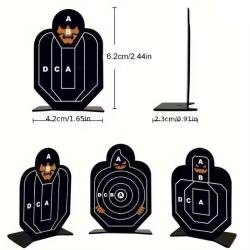 Cibles en acier inoxydable, paquet de 3 cibles en alliage m&eacute;tallique.