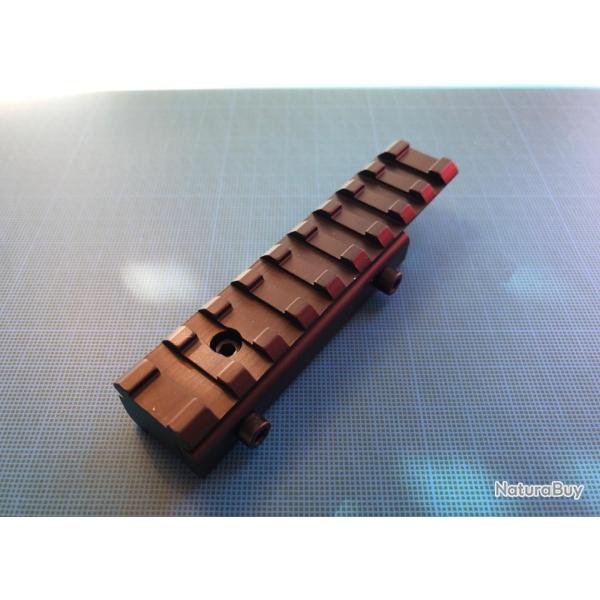 Rail picatinny: adaptateur de rail tactique de 11mm � 21mm, aluminium