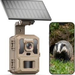 Cam&eacute;ra de Chasse Solaire 4K 64MP WiFi D&eacute;tection 0.1s Vision Nocturne IP66 + SD 32Go