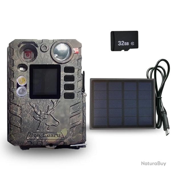 Cam�ra de Chasse BolyGuard BG410-D 37MP 4K Double Flash IR + Couleur Solaire IP66