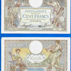France 100 Francs 1937 Merson Grand Billet Franc Frs Frc Frcs