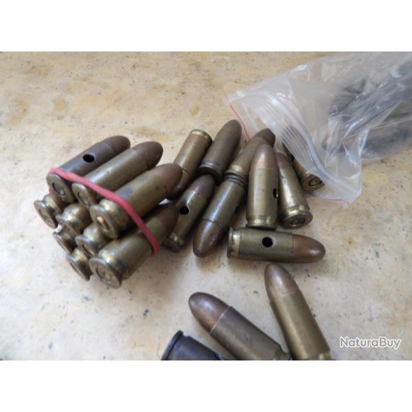 1 munition 9mm 9x19 premi�re guerre Allemand P08 Luger neutralis� Prusse Allemagne ww1 17 18 C96