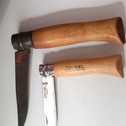 deux opinels 6 et 10 &agrave; r&eacute;nover