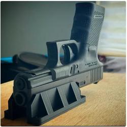 Support magn&eacute;tique pour Glock (noir) - pour mod&egrave;le slim G43
