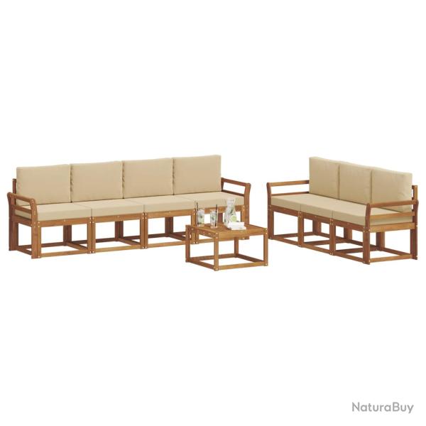 Ensemble de canap� de jardin 6 pcs Marron Poly rotin