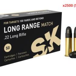MUNITIONS SK CALIBRE 22LR LONG RANGE MATCH 40gr - 2.6g x2500 