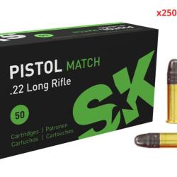 MUNITIONS SK CALIBRE 22LR PISTOL MATCH 40gr - 2.6g x2500 