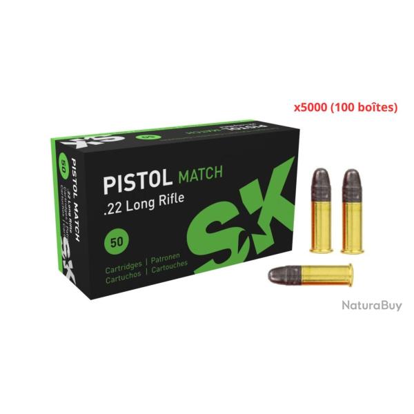 MUNITIONS SK CALIBRE 22LR PISTOL MATCH 40gr - 2.6g x5000 