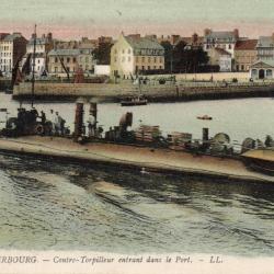 Carte Postale Ancienne - Cherbourg - Contre-Torpilleur -N&deg;7718