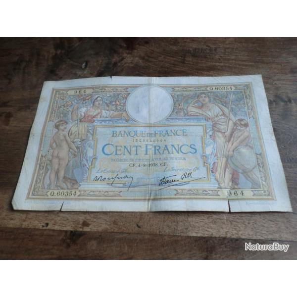 monnaie cent francs luc olivier merson  Cf .4.8.1938.C