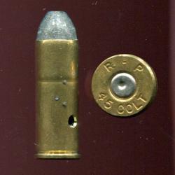 .45 Long Colt - production Winchester - marquage RP 45  COLT - balle plomb