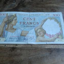 monnaie cent francs sully  BP .19.5.1939.BP