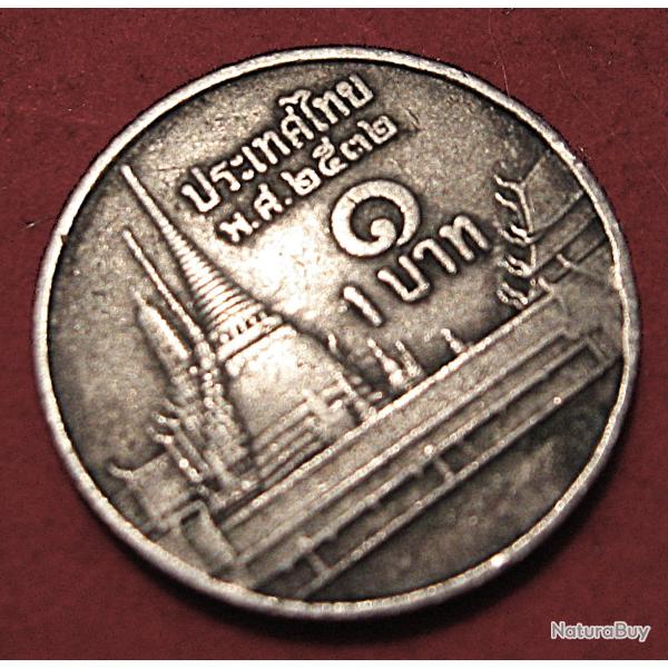 Thailande, piece de 1 baths de 1962 ttb