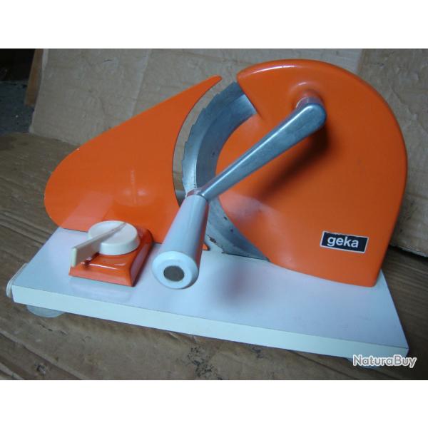 Trancheuse � pain ou viande Vintage ann�e 70 formica  l 'ensemble fonctionne