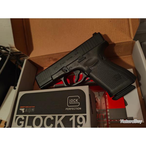 GLOCK 19 Gen5 GBB gaz - VFC - Noir