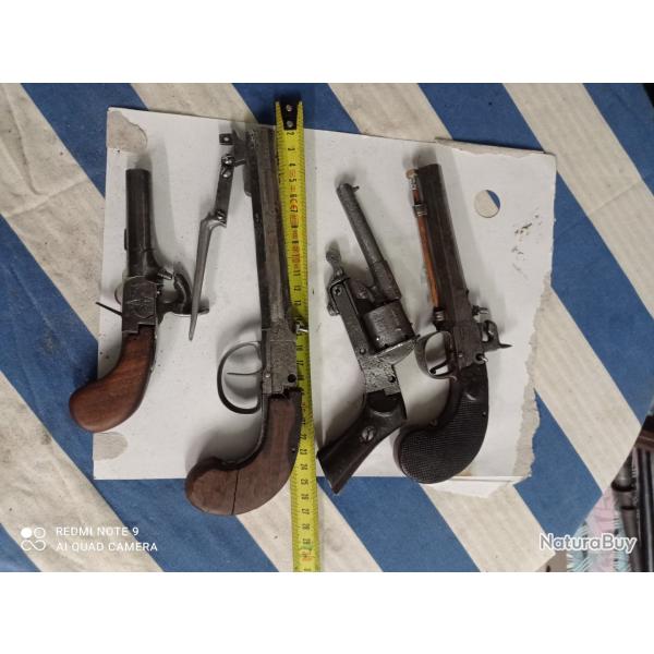 Lot de 4 pistolet a restaurer