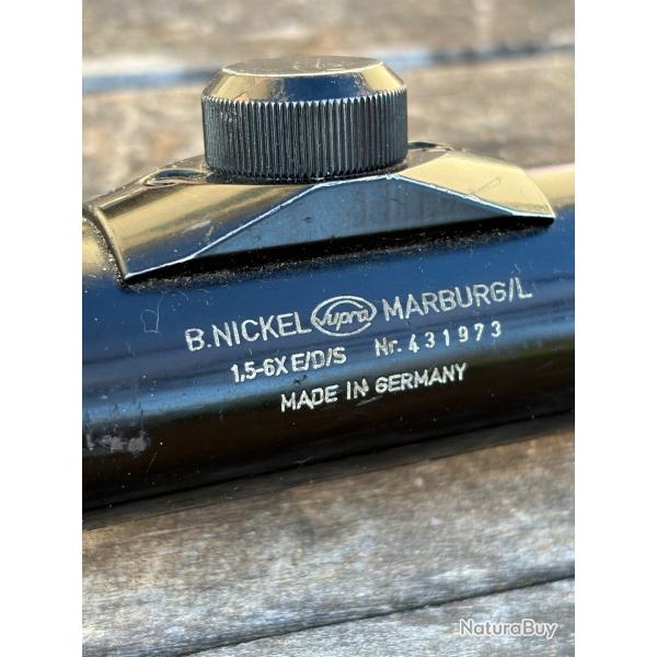 Classique lunette variable NICKEL & MARBURG 1,5-6x   E/D/S - 1� sans prix de r�serve