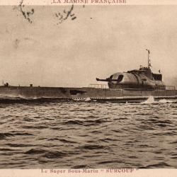 Carte postale sous-marin Surcouf -N&deg;7721