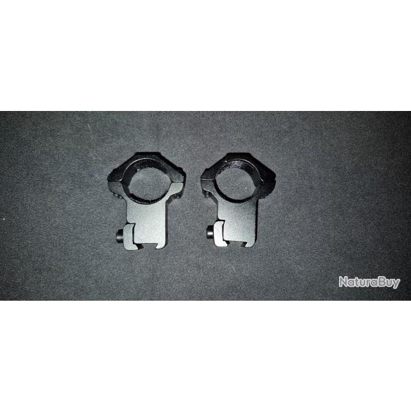 Support lunette de tir rail 11mm diam�tre 25mm