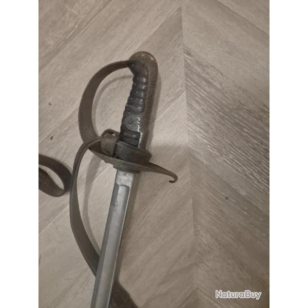 Sabre d'ordonnance suisse ancien SIG Neuhausen + fourreau & dragonneSuperbe sabre militaire suisse