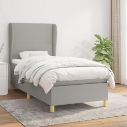 Ensemble de Canap&eacute;s avec coussin 7 pcs Beige et gris polyrotin
