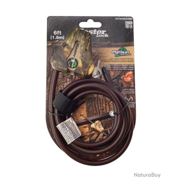 Spypoint SPCABLE C�ble de S�curit� Python 1,8 m - Protection Pi�ge Photographique