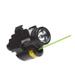 Lampe pour arme de poing subcompacte Nightstick TCM-5B-GL 650 lumens avec laser vert pour rail court