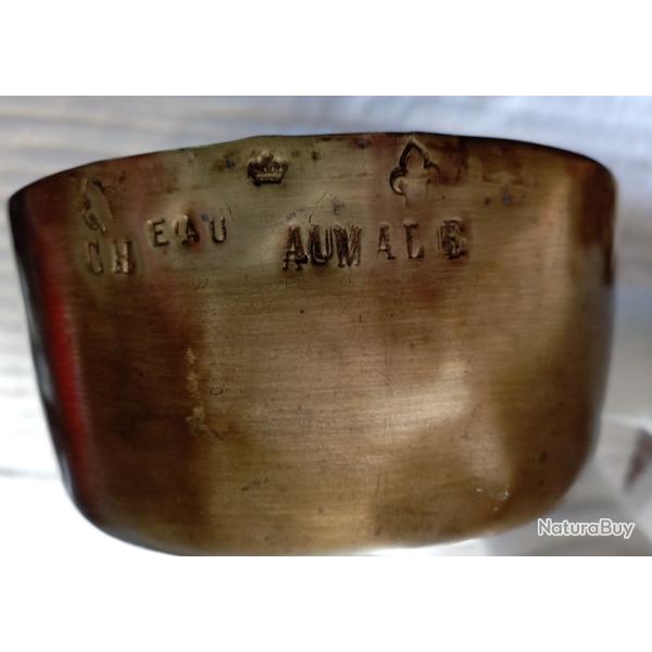 casserole cuivre royale couronne ch�teau d ' Aumale fleurs de lys xviii �me 18 �me