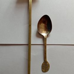 louche et cuill&egrave;re xviii &eacute;me provenance royal fleurs de lys couronne