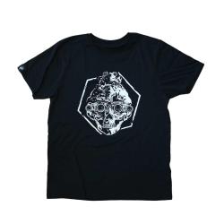 Lara Tactical T Shirt Lara Tactical Grenouille Casque Noir