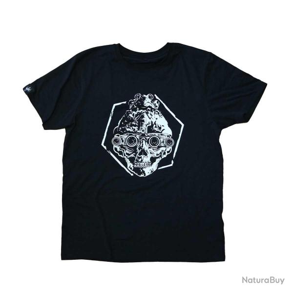 Lara Tactical T Shirt Lara Tactical Grenouille Casque Noir