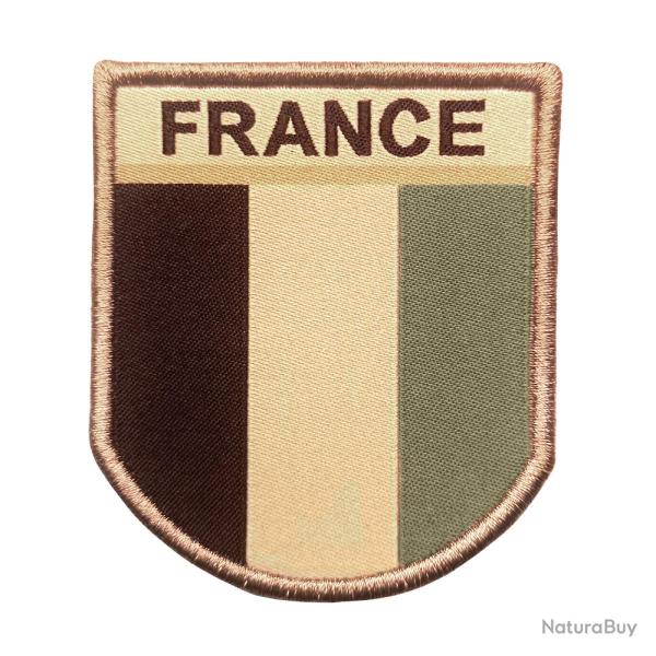 Ecusson France Desert Brode Sur Tissu