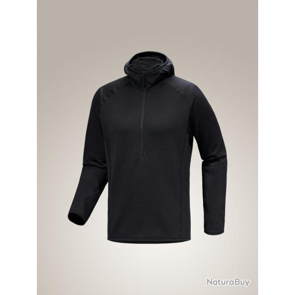 Delta Ar Half Zip Hoody -Black -Xl