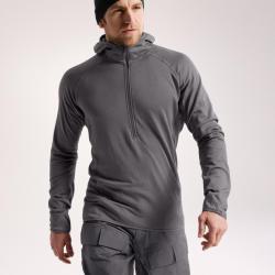 Delta Ar Half Zip Hoody - Wolf - M