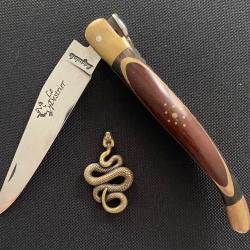Laguiole de collection " Le Destrier " - Inclusion laiton