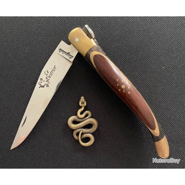 Laguiole de collection " Le Destrier " - Inclusion laiton