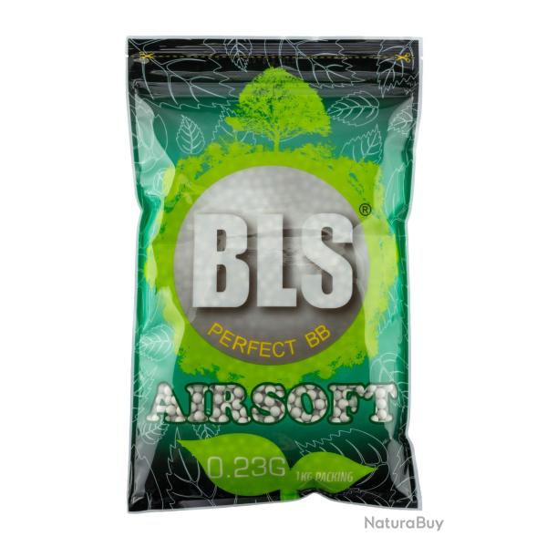 Billes 6mm Airsoft BIO Blanches 0.23G BLS - BILLES BLS STD SACHET 1KG - BIO - 0.23g