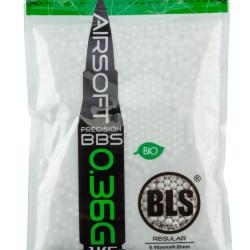Billes lourdes 0.36g airsoft biod&eacute;gradables BLS BIO - Sac de 1 kg - Sachet 1kg billes 0.36g BLS
