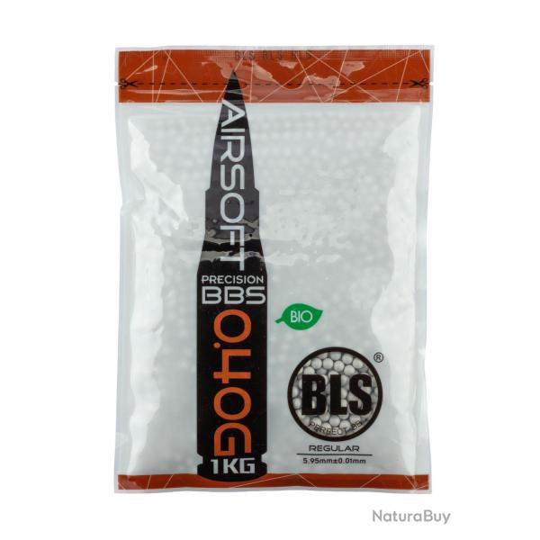 Billes lourdes 0.40g airsoft biod�gradables BLS BIO - Sac de 1 kg - Sachet 1kg billes 0.40g BLS