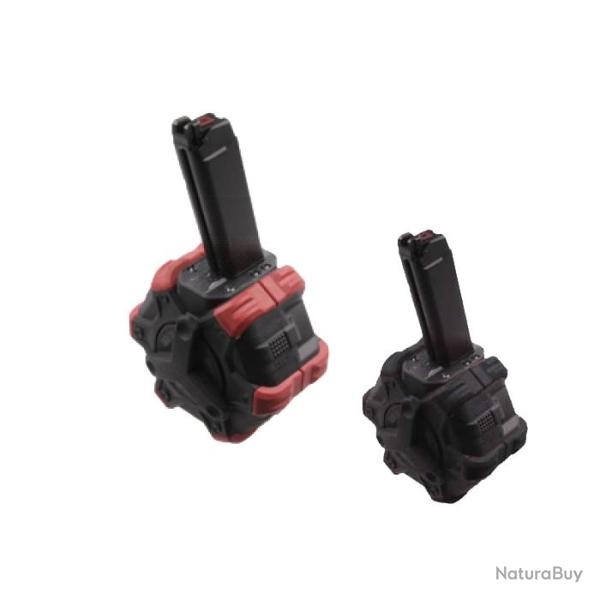 Chargeur Gaz Adaptative Drum pour s�rie VX 350 billes - ROUGE