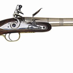 Pistolet Queen Ann &agrave; silex cal. .50