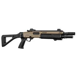 R&eacute;plique fusil &agrave; pompe FABARM STF12 Compact Tan Gaz