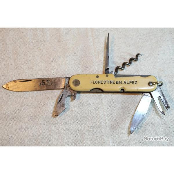 Canif � 6 fonctions Florestine des Alpes - ref CAB25CNR028