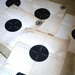 lot 10 cibles GEF dimensions 53 x 53 cm environ &agrave; l'&eacute;tat d'usage - voire neuves